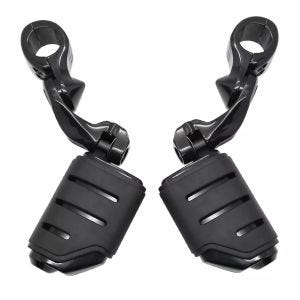 Crash bar footrests with holder compatible with Yamaha XVS 1300 A Midnight Star Craftride FR16 black