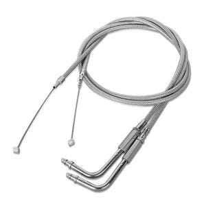 Gaszug 100cm für Harley-Davidson Road King 1996-2007 Edelstahl/Nylon_0
