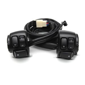 Handlebar Control Switch fits for Harley Davidson Dyna Sportster Softail V-Rod 96-13 black Craftride