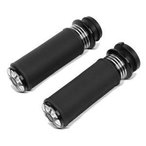 Lenker-Griffe 1" Zoll Craftride HG2 CNC Alu für Harley-Davidson Elektronischer Gasgriff_1