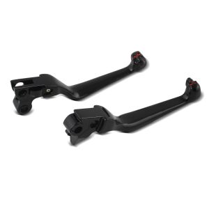 Brake and Clutch Lever Set Skull I fits for Harley Davidson Rocker C 08-11 black Craftride