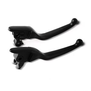 Brake and Clutch Lever Set Broad fits for Harley Davidson Touring 08-13 black Craftride