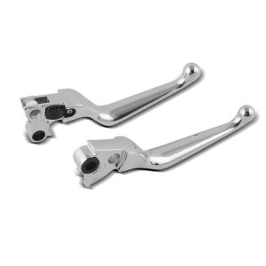 Brake and Clutch Lever Set Grip fits for Harley Davidson Rocker 08-09 chrome Craftride