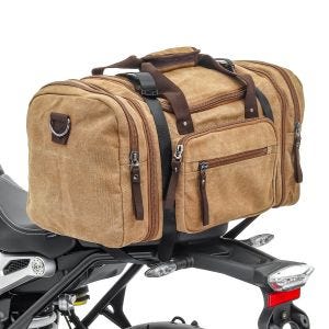 Tail bag compatible with Ducati Scrambler Desert Sled Craftride RT4 incl. straps brown