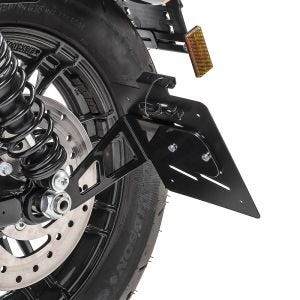 Kennzeichenhalter seitlich M für Harley Sportster 883 R Roadster 04-15 schwarz_0