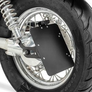 Side Mount license plate holder compatible with Yamaha XV 535/ 1100 Virago Craftride black