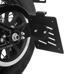Side Mount license plate holder fits for Harley Davidson Softail Street Bob 18-24 Craftride S black