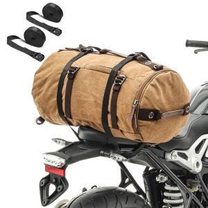 Rucksack für Suzuki Intruder VL 1500 LC Hecktasche Craftride VG8 inkl. Spanngurte braun_0