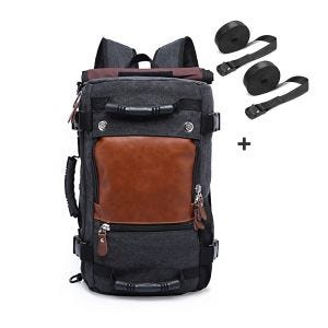 Motorrad Rucksack Canvas Craftride VG6 Hecktasche inkl. Spanngurte 28Ltr schwarz_1