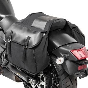 Saddlebags compatible with Kawasaki Vulcan S Craftride SC3 18Ltr each black