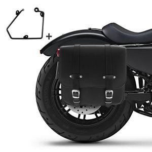 Saddlebag + support compatible with chopper / custombikes Forty-Eight 48 Special right Reno 17l Craftride