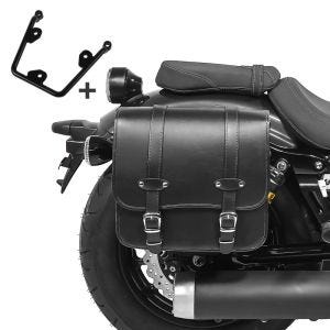 Satteltasche mit Halter für Kawasaki Vulcan S / Café 15-20 Reno 17l rechts Seitentasche Craftride