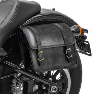 Satteltasche für Yamaha XSR 900 / 700 Vintage Tasche Craftride SV6 links 6Ltr schwarz_0
