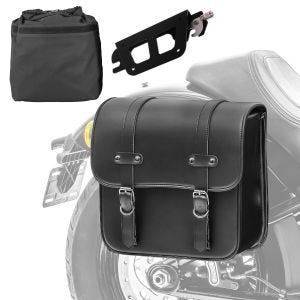 Set Satteltasche für Harley Breakout / 114 18-21 + Quick Lock Halter Craftride RNO-R rechts_1
