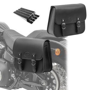 Set 2x Satteltasche + Haltesatz für Indian Chief Bobber Dark Horse Craftride Laredo_1