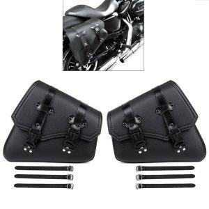 Set 2x Satteltasche für Honda Shadow VT 750 / 600 / 125 C Seitentasche Craftride SB4 schwarz_1
