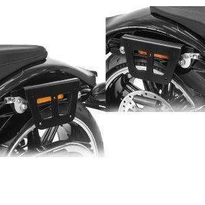 Set Satteltaschenhalter für Harley Dyna Street Bob 06-17 Kofferträger abnehmbar Craftride QL rechts-links_1