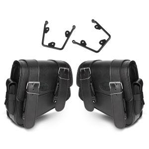 Set 2x Satteltaschen mit Halter für Honda Rebel 500 17-21 Craftride Montana links-rechts_1