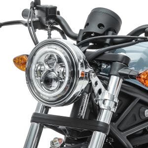 LED Scheinwerfer Set 7 Zoll für Harley Davidson Rocker / C chrom Craftride C11_1