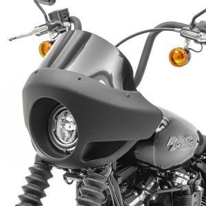 Scheinwerfer Verkleidung für Harley Davidson Street 750 / 500 VD4 Lampenmaske 5,75" schwarz matt_1