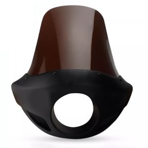 Headlight Fairing compatible with Yamaha XVS 650 Drag Star Windshield Craftride VD8 black matt Dark Smoke