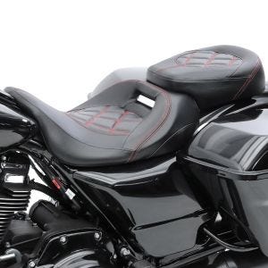 Seat fits for Harley Davidson Touring 09-24 Touring Seat Craftride RH3 black-red