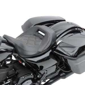 Solo Seat Low Profile fits for Harley Davidson Touring 09-24 Craftride RH3 black