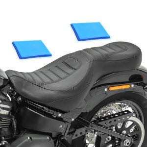 Gel Sitzbank für Harley Davidson Softail Street Bob 18-21 Craftride TR6 Komfort Doppelsitzbank_1