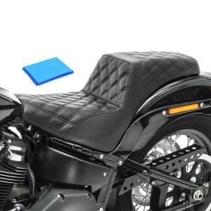 Doppel Sitzbank Gel für Harley Dyna Street Bob 06-17 Duo Sitz Craftride SP6 schwarz_1