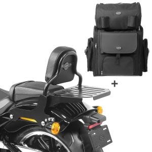 Sissy Bar + Tail Bag for Cruiser 18-24 Craftride with rear rack detachable CSS CB44064
