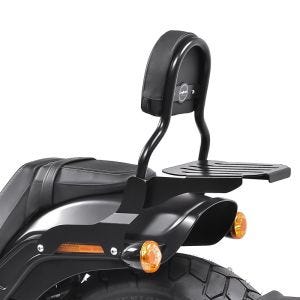 Sissy bar CL Fix fits for Harley Davidson Fat Bob / 114 18-24 with luggage rack black Craftride