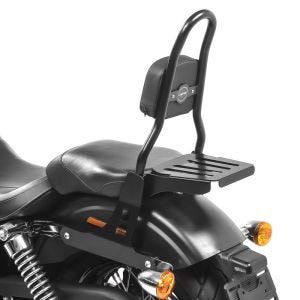 Sissy bar CSM Fix fits for Harley Davidson Dyna Street Bob 09-17 with luggage rack black Craftride