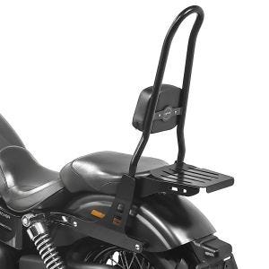 Sissy bar CSXL Fix fits for Harley Davidson Dyna Street Bob 09-17 with luggage rack black Craftride