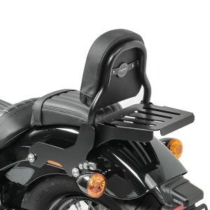 Sissy Bar mit Gepäckträger für Harley Softail Street Bob 18-20 schwarz CSS
