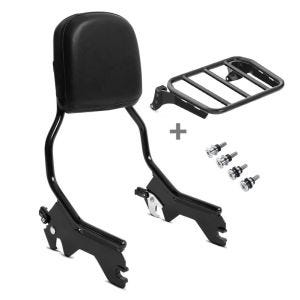 Sissy bar compatible with Harley Davidson Low Rider ST 22-24 R1 Luggage Rack and Docking Kit black Craftride