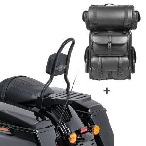 Sissy Bar CSM + Tail Bag LX for Cruiser 2014 Craftride with rear rack CB44250