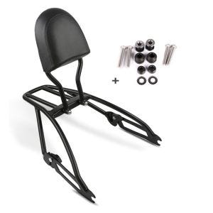 Sissybar fits for Harley Davidson Street 750 15-20 Craftride Fast Driver-S incl. Rear rack black