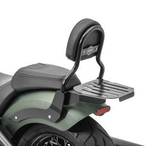 Sissy bar CL3 compatible with Indian Chief Bobber Dark Horse 21-24 with luggage rack black Craftride