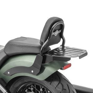 Sissy bar XS3 compatible with Indian Chief Bobber Dark Horse 21-24 with luggage rack black Craftride