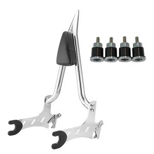 Sissybar fit for Indian Chief Vintage 15-21 Craftride SB3 passenger backrest chrome + Mounting kit Docking Hardware Kit