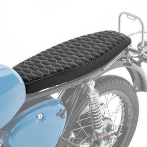 Flat seat compatible with Simson S51 S50 S70 Craftride VN5 honeycomb design black