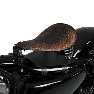 Solo Rider Spring Seat with Base Plate Craftride SG16 brown