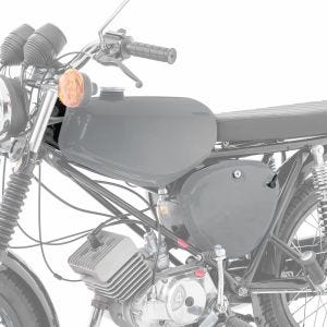Tank / Petrol Tank compatible with Simson S51 / S50 / S70 with side cover Craftride silver