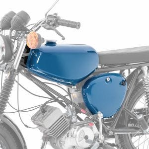 Tank / Petrol Tank compatible with Simson S51 / S50 / S70 with side cover Craftride blue