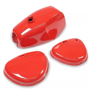 Tank / Petrol Tank compatible with Simson S51 / S50 / S70 with side cover Craftride New Style red