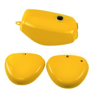 Tank / Petrol Tank compatible with Simson S51 / S50 / S70 with side cover Craftride yellow