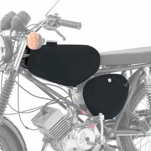 Tank / Petrol Tank compatible with Simson S51 / S50 / S70 with side cover Craftride black matte