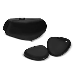 Tank / Petrol Tank compatible with Simson S51 / S50 / S70 with side cover Craftride black matte