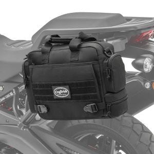 Saddle bag compatible with Honda Varadero XL 1000 V side bag Craftride Dark Gear 15L black