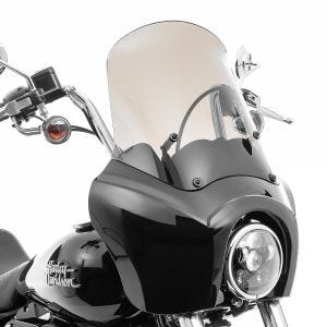 Fairing fits for Harley Davidson Dyna Street Bob 06-17 Craftride MG5 with windshield black-light smoke